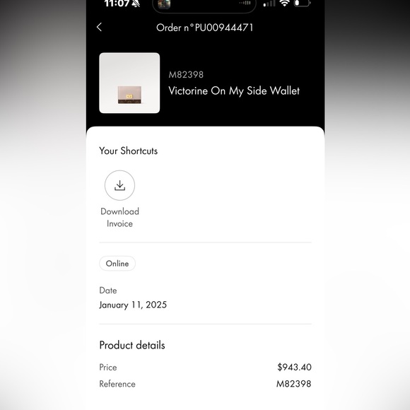 🎉 SOLD 🎉 Louis Vuitton Victorine on my Side Wallet - Picture 14 of 16